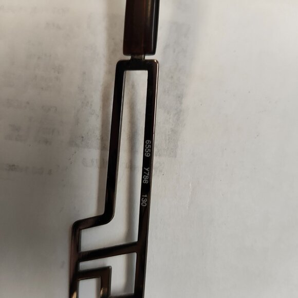 Yves Saint Laurent YSL 6559 Y788 Brown Silver 55mm Sunglasses - Picture 3 of 4